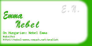 emma nebel business card